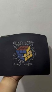 momorii Rubiks cube mouse pad Gaming desk pad Mousepad (220mm x 180mm) Compact Desk Mat Laptop Desktop Pad Smooth Surface Anti-Slip Rubber Base Water Resistant
