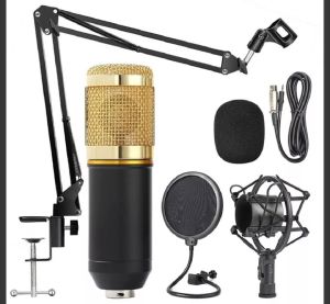 TERLARIS!!! BM 800 Mikrofon Kondensor USB untuk PC Studio Kit Mikrofon Live Streaming Podcasting