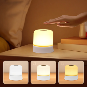 Premium Rechargeable LED Night Light High Traffic Remote Control Touch Switch RGB Dimmable Portable Reading Lamp for Bedroom