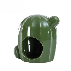 Hamster Hideout House Ceramic Water Bottle Cage Decoration Toys for Golden Retriever Hamsun Food Bowl Pet Supplies