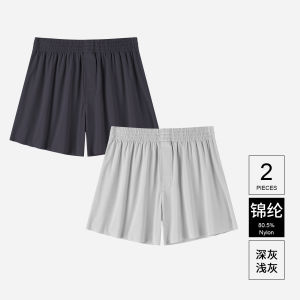 สบายBreathableกลางเอวชายนักมวยไนลอนผ้าไหมน้ําแข็งAroกางเกงขนาดใหญ่Seamless Boxerสไตล์ชุดชั้นในสําหรับเยาวชน