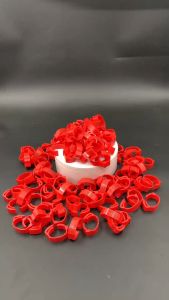 100 Pcs Adjustable Cincin Kaki Ayam Diameter dalam 1.8 - 2.6 cm Klip Nomor Gelang Kaki Bebek Burung