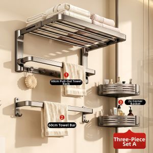 LANGBA | Non-Drilling Pull-Out Storage Rack