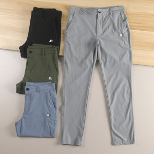 Elastic Unrestricted! Summer Men's Outdoor Sports Moisture Wicking Breathable Straight Casual Long Pants Trendy