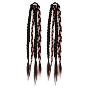 AINIYA | Colorful Dyed Braided Wig for Children