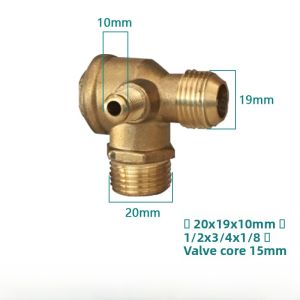 Quiet Oil-Free Air Compressor Parts Small Air Pump Single Check Valve 220V Electromagnetic Valve 380V Power off Vent Valve