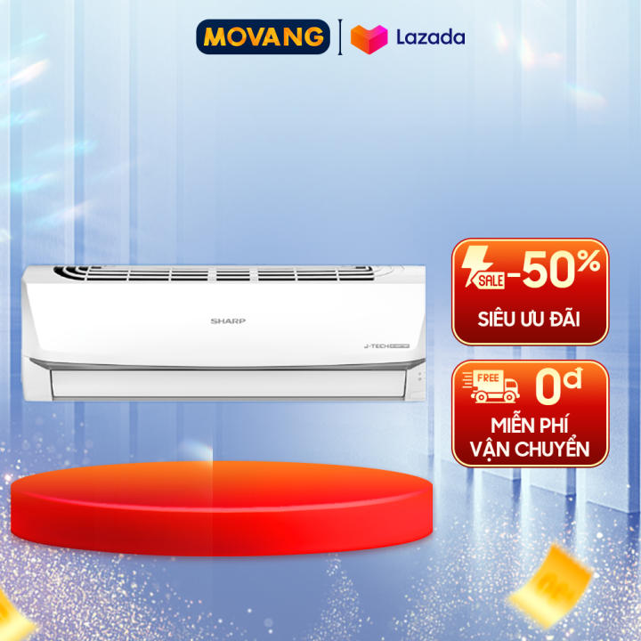 [GIAO TẠI HCM] - Máy lạnh Sharp Inverter 2 HP AH-X18ZEW - Công suất 18.000 BTU, Dàn tản nhiệt bằng ống MCHE, Làm lạnh nhanh Super Jet, Chế độ ngủ đêm Best Sleep, Chế độ Baby cho người già, trẻ nhỏ