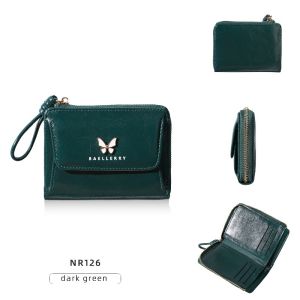 Baellerry | Ví Nữ Baellerry Thời Trang Cổ Điển Chất Liệu Da PU Họa Tiết Bướm Đựng Tiền Xu Thẻ Túi Xách Mini Có Khóa Kéo