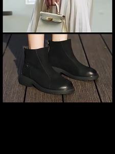 BELLE | Giày Bốt Da Nữ Dài Ngắn Giữ Nhiệt Giảm Cân