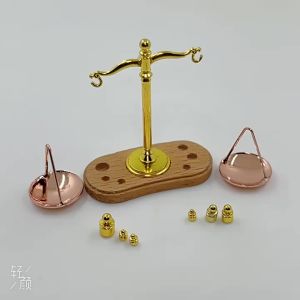 *New Mini Vintage Balance Scales Ornament Miniature Accessories Antique Justice Scale Model Exquisite Home Decoration Kids Gift