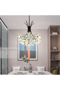 Nordic Personality Dandelion Chandelier for Dining Room Kitchen Coffee Bar Ceiling Lighting FIxtures