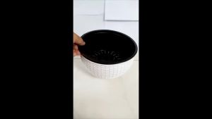 JCLSGP Self Watering Plastic Round Hanging Basket Flower Pot