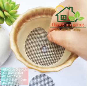 MLDAYLN - Sét 20 miếng lưới lót đáy chậu chống bẩn nhà thoát nước tốt szie 7.5cm/10cm ( xem mô tả gúp)