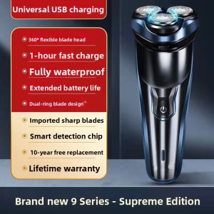 Automatic Intelligent Shaving Razor Full Body Washable Electric Beard Knife Portable Multi-functional Mens Shaver