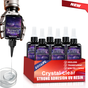 UV Resin Clear Hard Glue Upgraded Crystal Clear Epoxy Resin Up Premixed UV Cure Resin for Craft Jewelry Making Craft Decor DIY