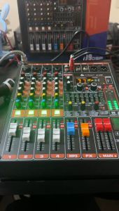 Joson/FT STAR Spider Plus 4 Channel Professional Audio Mixer with +46V Phantom Power Each Channel for Condensed