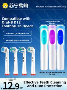 OralB Compatible Electric Toothbrush Head round Replacement Universal D12 Deep Cleaning Adult Grade Normal Specification