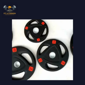 Weight Plates Rubber Tri Grip Olympic Plate Home Fitness Equipment Rubber Coated Plates