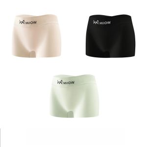 Miiow | Antibacterial Pure Cotton Womens Boxer Briefs Seamless Large Size Breathable Safety Shorts Comfortable Underwear For Ladies