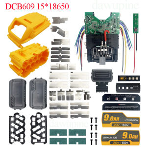DCB609 Lithium Battery Case BMS PCB Charging Protection Circuit Board Box Housings For DeWalt 20V 60V DCB606 DCB612 For FlexVolt