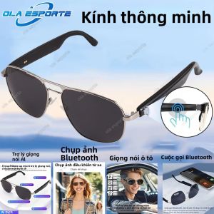 Kính Thông Minh Với Trợ Lý Giọng Nói AI Gọi Bluetooth Điều Khiển Nhạc Chống Nắng Kính Thể Thao Dành Cho Nam Và Nữ