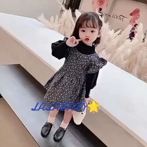 DR114 - Dress Bayi Overall Perempuan Autumn Leave Blowing