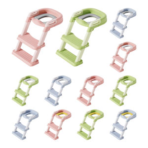 【New Arrival】Kids Potty Training Seat Height Adjustable Potty Seat Non-Slip Wide Step Toilet Training Stool Splash Guard for Bathroom