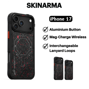 SKINARMA Vektor iPhone 17 Pro Max Case / iPhone 17 Pro Case Forged Carbon Mag-Charge Phone Case