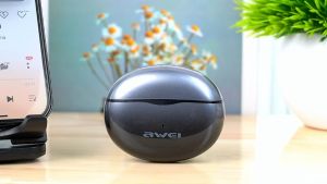 Awei T62 4 Microphone ENC Headset Gradient Colour Matching Bluetooth 5.3 Headset TWS Wireless Headset High Fidelity Music Sports Waterproof ENC Headset for all Bluetooth mobile phones