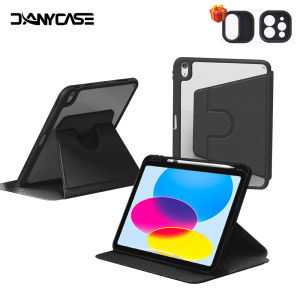 DANYCASE 360 ° xoay iPad Vỏ Ốp ipad 11 A16 10 không khí 11 13 M2 M3 M4 không khí 4 không khí 5 10.9 Pro 11 13 M5 M4Pro 12.9 4/5/6 iPad 7/8/9 10.2 không khí 4 không khí 5 10.9 mini 6 mini 7 A17 PRO 8.3 giá đỡ máy tính bảng bìa với hộp đựng bút chì
