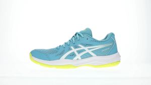 ASICS Women UPCOURT 6 Indoor Court Shoes in Stillwater/White