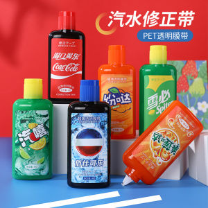 Creative Personality Soda Shape Correction Tape High Aesthetic Value Cartoon Cute Erasable Tape Large Capacity Smooth Easy to Break for Students And Middle School