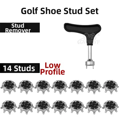 Quick Fix and Easy Removal Golf Shoe Spikes 8-claw Perforated Short Teeth