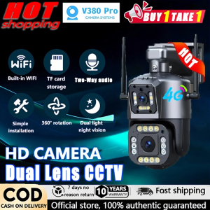 V380 PRO BUY 1 TAKE 1 CCTV Camera Dual Lens Outdoor Wifi Connect Wireless Waterproof Surveillance Smart Tracking Two-Way Audio Color Night Vision IP Security Camera