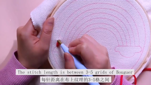 Turfing Set Embroidery Kit Sewing Kit DIY Sulaman Cross Needlework Punch Needle Cross Set Beginner