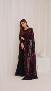 [PRE-ORDER] GEORGETTE SEQUANCE WORK SAREE {ETA:2025-12-31}