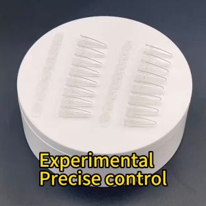 COD 200Pcs/set 8x0.2ML PCR Micro Centrifuge Tube 8-Tube PCR Tube Strips With Flat Caps Pipette Tips