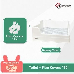 Anti-Tip Easy-Clean Rabbit Litter Box