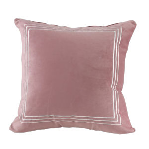 Red Velvet Pillowcase Double-Sided Living Room Office Square Non-Core Cushion Cover Modern Simplicity Style PP Cotton Filling