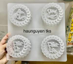 Khuôn rau câu (loai mong) An Khang Thịnh Vượng Phát Tài Phát Lộc size 9cm- nhựa PP