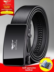 SEPTWOLVES | Genuine Leather Mens Belt Top Layer Cowhide Business Gift