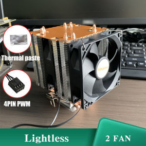 CPU Air Cooler 4 Heatpipes Cooling Fan 4PIN PWM Quiet Ventilador For Intel LGA X99 1366 1700 1200 115X X79 2011 AMD AM3 AM4 AM5