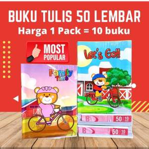 COD BUKU TULIS ISI 50 LEMBAR TERMURAH 10 BUKU (BEST SELLER)