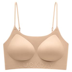 MiiOW | เสื้อชั้นในแบบไร้ตะเข็บสำหรับผู้หญิง MiiOW Catwoman 2025 ฤดูร้อน แขนบาง เสื้อชั้นในแบบสวมสบาย ไร้โครง ทรงเกาะอก