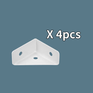 4/8/16pcs Triangular Bracket Corner Code White Right Angle Fastener Used for Bed Frames Tables and Chairs Cabinets