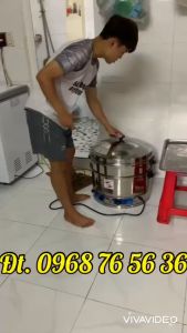 Nồi hấp bánh bèo Nồi hấp bánh bao chạy điện size 52cm có 3 tầng hấp