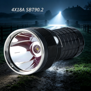 Convoy 4X18A Tactical LED Flashlight SBT90.2 5400lm Range of 1000m by 18650 Batteries Torch for Night HuntingOutdoor Rescue