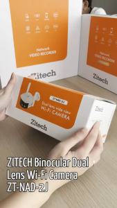 ZITECH Binocular Dual Lens WI-FI Camera ZT-N4D-2J 4MP| Kamera CCTV Wi-Fi Dual Lens