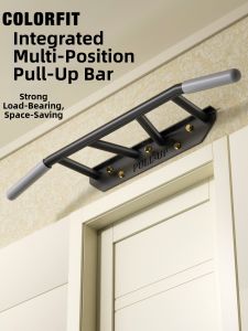 ColorFit | Pull Up Multi-Position Wall Mounted Pull Up Bar For Home Gym