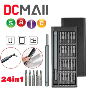 ชุดไขควงแม่เหล็ก 24 ชิ้น สำหรับซ่อมแซมโทรศัพท์มือถือ นาฬิกา และอื่นๆ